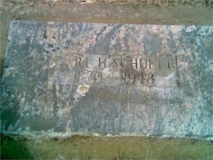 Carl H Schuett tombstone